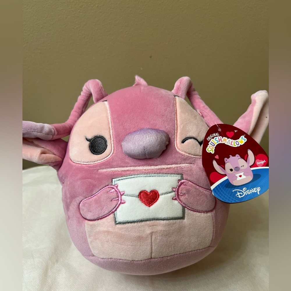Disney Angel Squishmallow Plush NWT